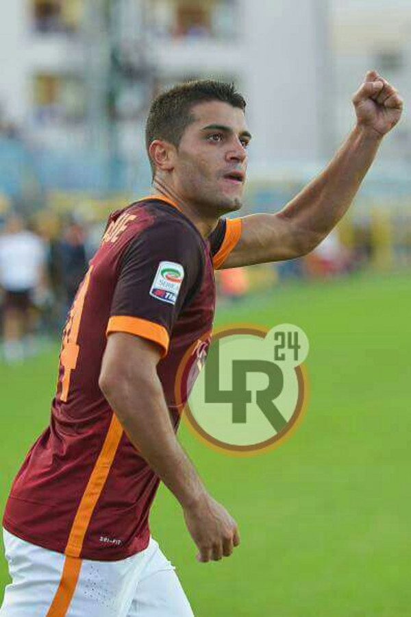 frosinone roma iago falque esultanza