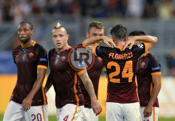 roma barcellona florenzi esultanza