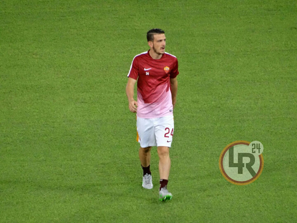 roma barcellona riscaldamento florenzi