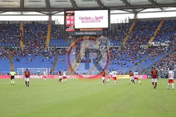 roma carpi curva sud vuota