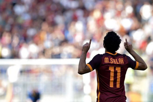 roma sassuolo salah esultanza