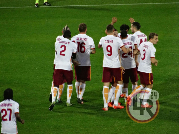 Salah esultanza goal Fiorentina-Roma 25.10.15
