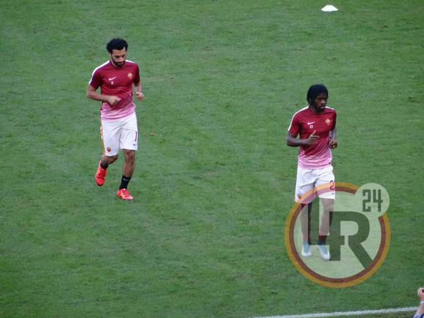 riscaldamento gervinho salah Roma-Empoli 17.1015