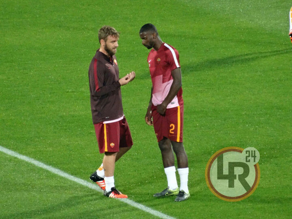 fiorentina roma riscaldamento ruediger de rossi (2)