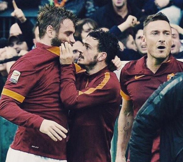 florenzi totti de rossi derby