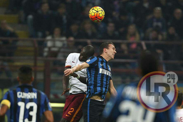 inter roma ruediger perisic colpo di testa lr24