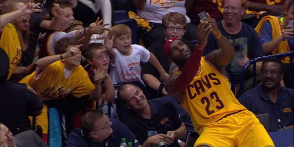 lebron james selfie