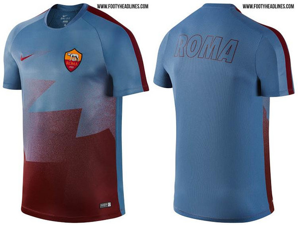 maglia pre match as roma 2016