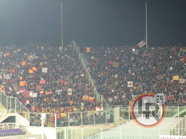 settore ospiti 2 Fiorentina-Roma 25.10.15