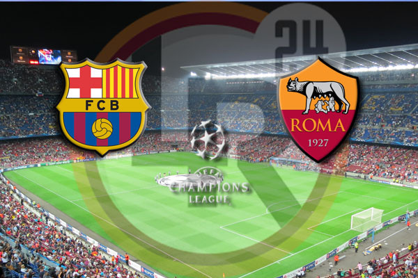 barcellona roma foto partita