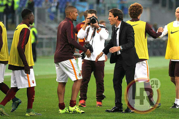 garcia vainquer fine partita roma-lazio 08.11.15