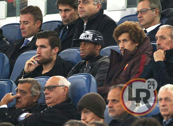 keita ucan strootman tribuna Roma-Bayer 04.11.2015