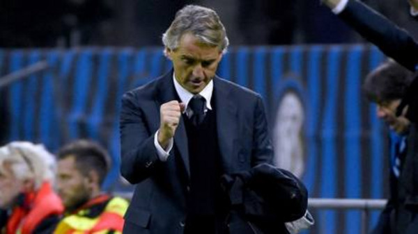 mancini esulta inter roma