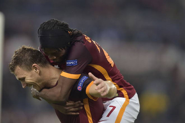 roma bayer leverkusen dzeko gervinho