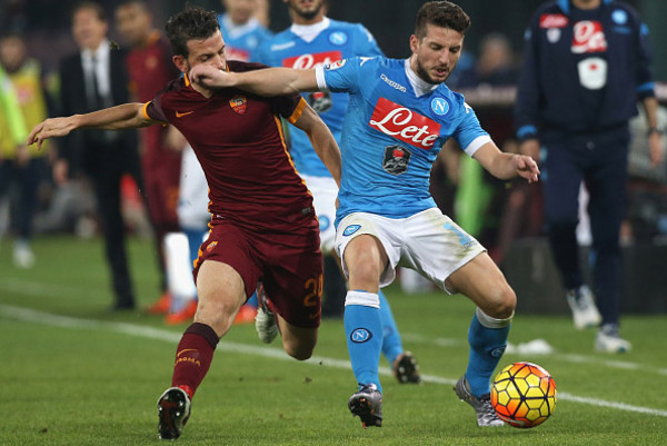 FLORENZI-MERTENS-NAPOLI-ROMA