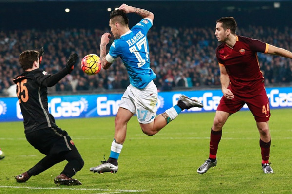 SZCZESNY-HAMSIK-PARATO-NAPOLI-ROMA