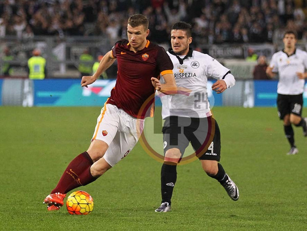 roma spezia coppa italia dzeko