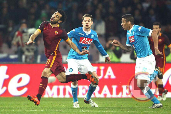 salah azione 2 napoli roma 131215 mancini