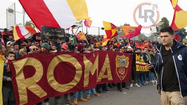 spalti di bartolomei curva sud roma bate youth league 9.12.2015