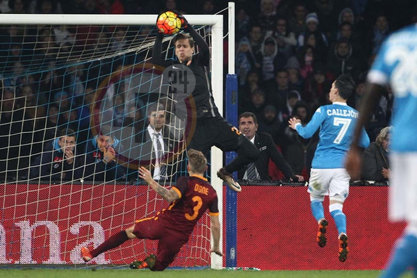 szczesny napoli-roma 13.12.15 foto gino