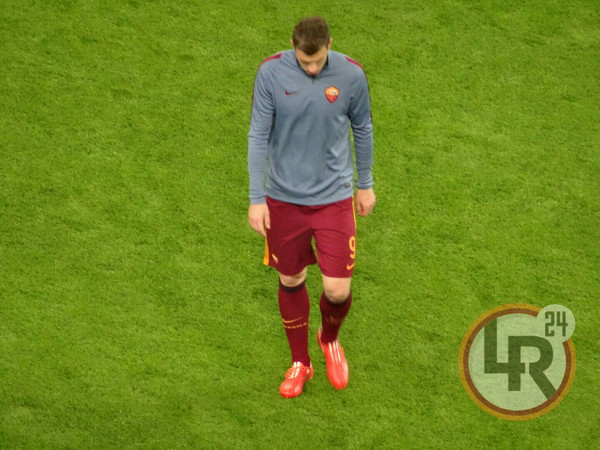 juve roma dzeko riscaldamento lr24