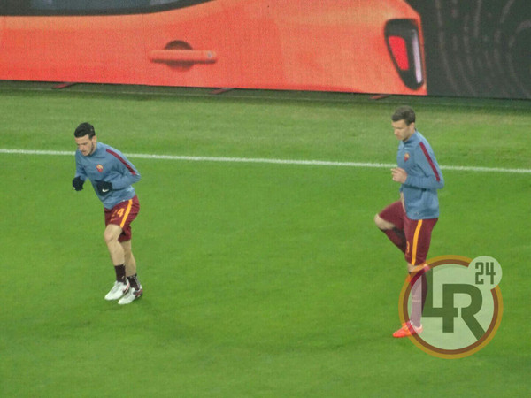 juve roma riscaldamento florenzi dzeko lr24