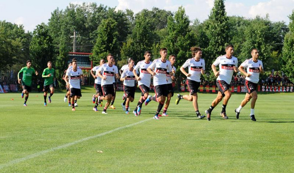 milan allenamento