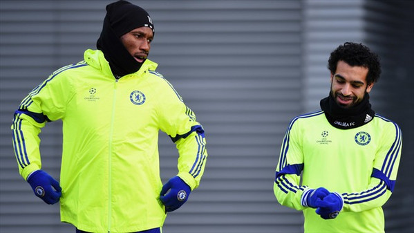 salah drogba allenamento chelsea