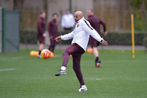 Luciano Spalletti Leads His First Training Session As New As Roma Coach