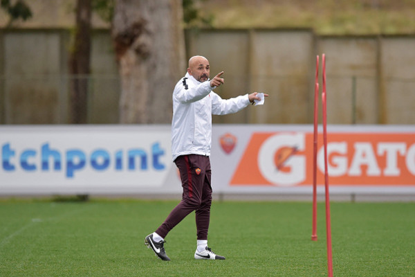 Luciano Spalletti Leads His First Training Session As New As Roma Coach