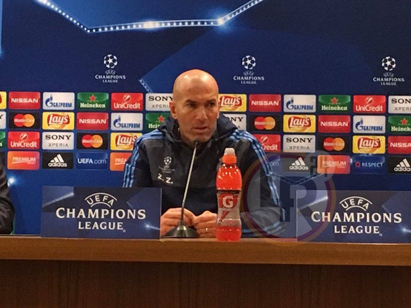 Zidane conferenza stampa pre Roma-Real Madrid 16.02.16