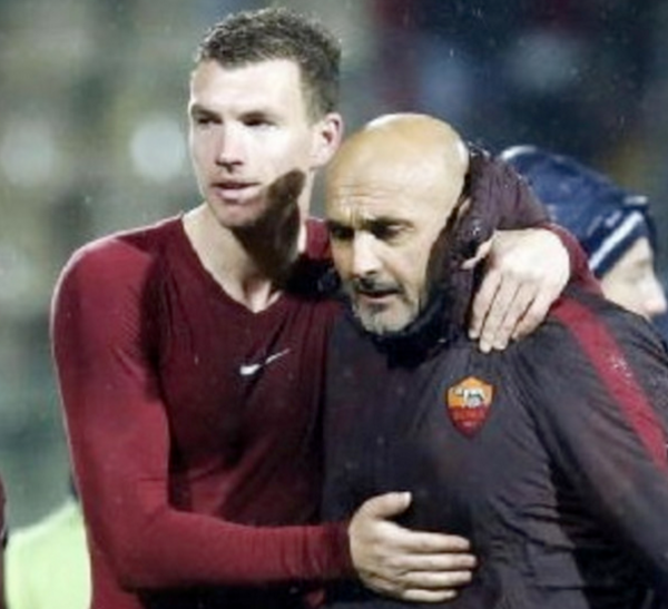 abbraccio dzeko spalletti