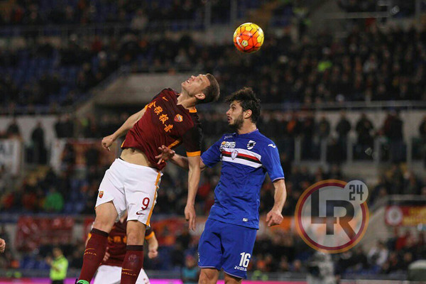 roma sampdoria dzeko