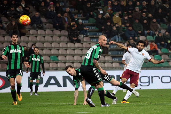 salah sinistro a giro gol sassuolo