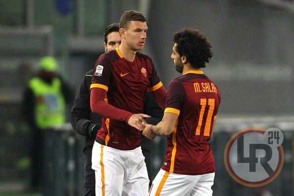 ROMA FIORENTINA DZEKO SALAH 04.03.2015 MANCINI