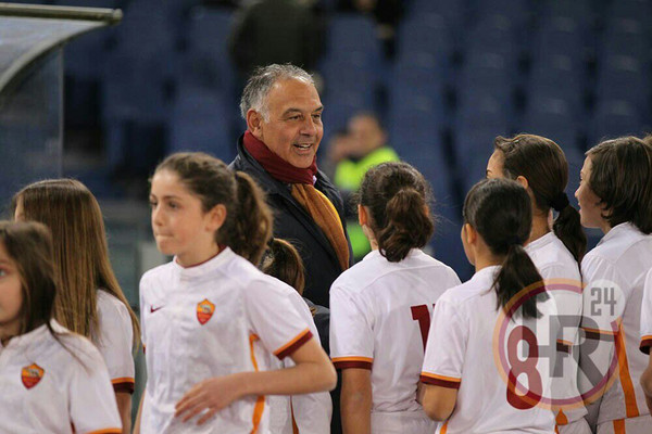 Pallotta bambini olimpico Roma-Fiorentina 04.03.16