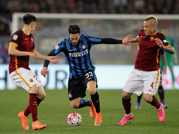 d'ambrosio el shaarawy nainggolan roma inter