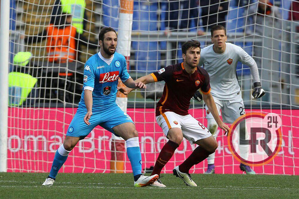 Zukanovic Higuain Roma-Napoli 25.04.2016 Foto Gino