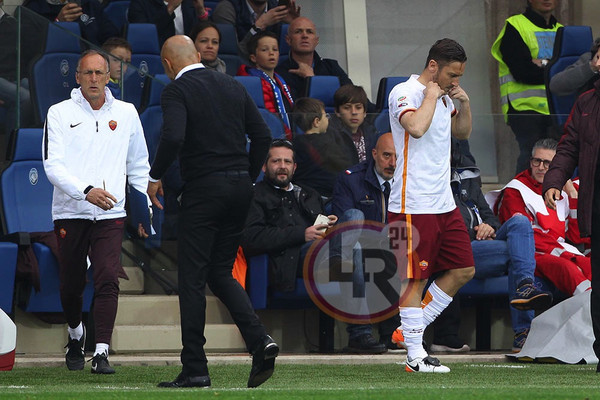 entrata in campo totti spalletti lr24