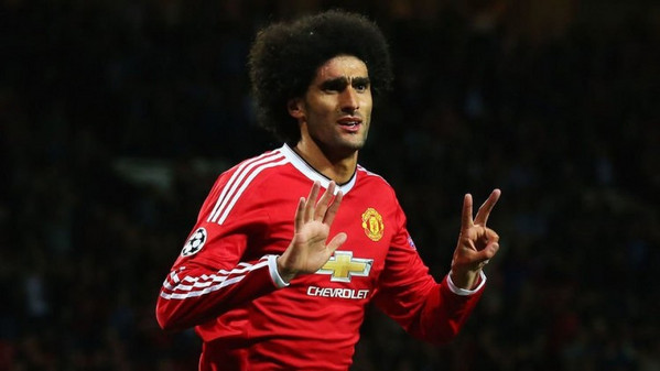 fellaini esulta man united 2016