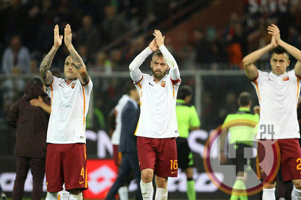 nainggolan de rossi el shaarawy genoa roma lr24