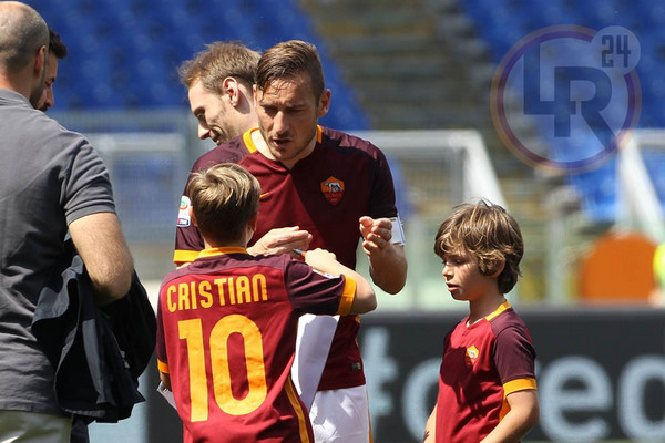 roma chievo totti figli