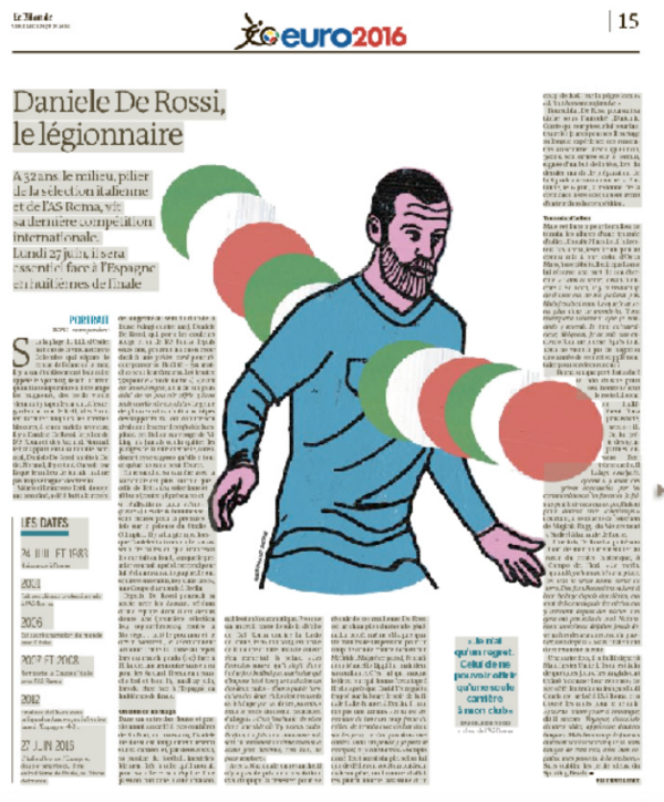 pagina le monde per de rossi