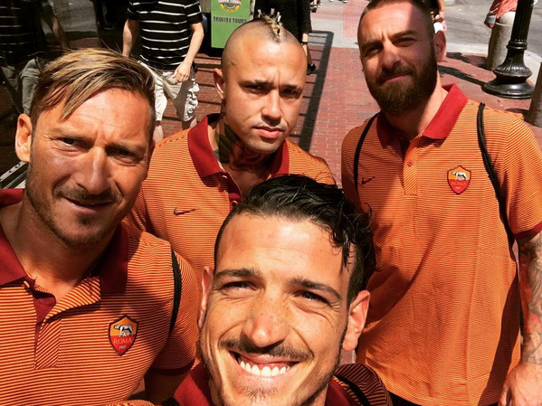 Florenzi, Totti, De Rossi, Nainggolan