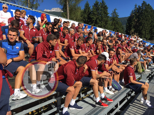 trapani tribuna Ritiro Roma, ottavo giorno: allenamento pomeridiano 16.07.2016