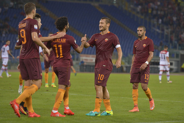 roma crotone totti salah