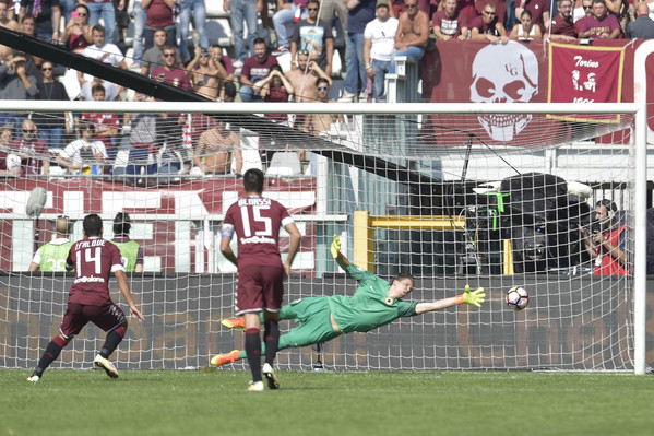 szczesny iago falque gol toro roma