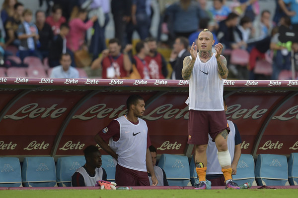 SSC Napoli v AS Roma - nainggolan esultanza