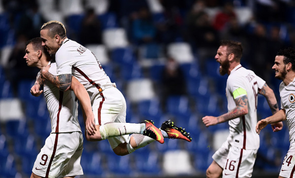 dzeko nainggolan de rossi sassuolo roma