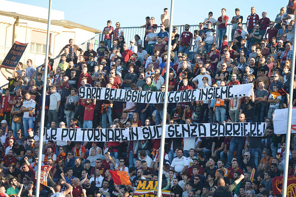 sara bellissimo viaggiare insieme striscione empoli roma